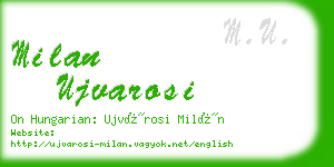 milan ujvarosi business card
